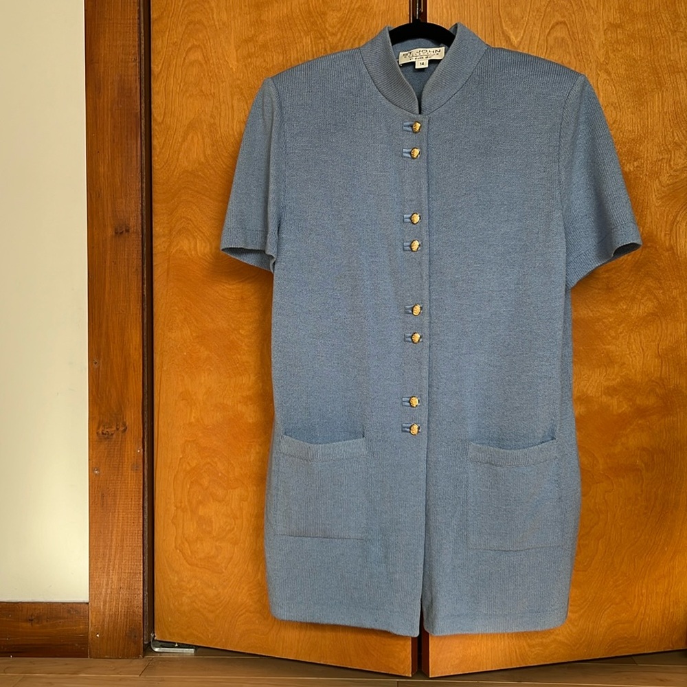 St John by Marie Gray Size 14 Short Sleeve Suit Jacket
